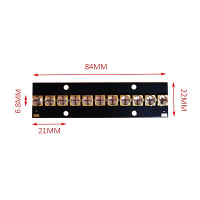 China INGAN LED UV light 88-132W 84*22MM size module with 6565 LED UV light 365nm for sale