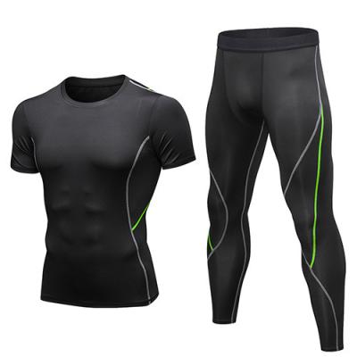 China Low MOQ Running Gaiters Polyester Tracksuit Breathable Quick Dry Clothing Sportswear For Men Shaping Underwear Suit Men for sale