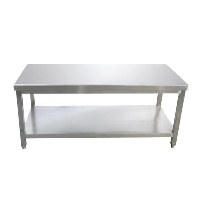 China Promotional kitchen table/stainless steel restaurant factory price corrosion protection work table for sale