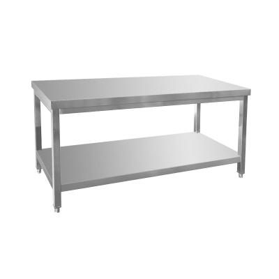 China Corrosion Protection Kitchen Bench Professional Stainless Steel Commercial Work Table for sale