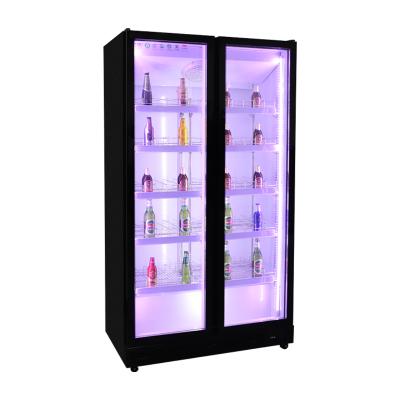 China Single-temperature Supermarket Commercial Upright Glass Door Cold Beverage Energy Beverage Display Refridgerators and Freezers for sale