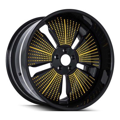 China Hot Sale ALLOY Blossom Style Classic Upset Wheel Super Deep Concave Chrome Dish Alloy Car Forged Wheel Rim for sale