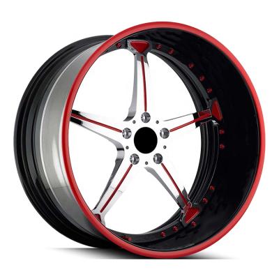 China High Quality ALLOY Both Pieces Forged Style Wheels Star 22inch Forged Aluminum Alloy Car Wheel Rim for sale