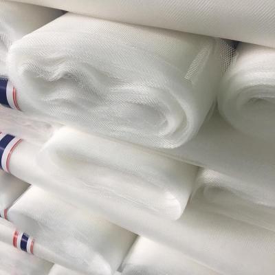 China Breathable 30D Nylon Shinny Mesh Fabric for Wedding Dress for sale