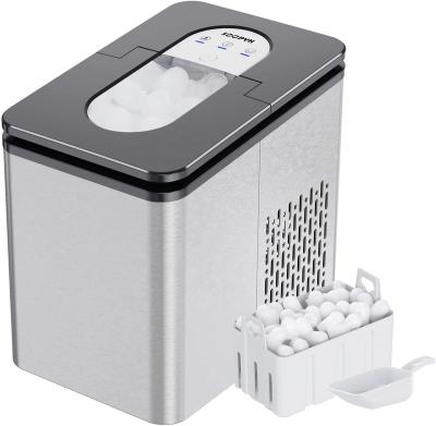 China Hotel 115V 27Lbs Mini Ice Maker Machine For Portable Countertop Automatic Electric Ice Cubr Maker With Self-cleaning Function for sale