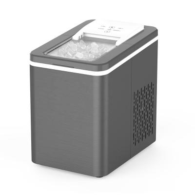 China Hotel Countertop Portable Automatic Ice Maker 2 Size Electric Ice Cube Making Machine Self-cleaning Function for sale