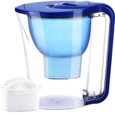 China Ambient Active Carbon Pitcher Resin Filter Plastic Water Household Filter Color Feature for sale