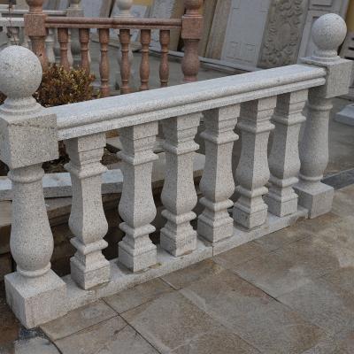 China Solid Hand-carved Roman Granite Railing Marble Balcony Railing Natural Stone for sale