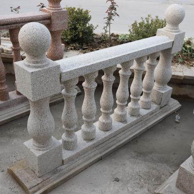 China Eco-friendly high quality outdoor decorative stone villa guardrail marble baluster balcony for sale