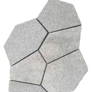 China Modern Outdoor Natural Stone Paver Mesh Sidewalk Mat Granite Lime Slabs for sale