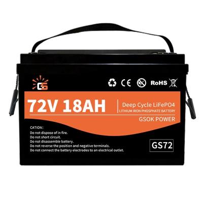 China Solar Supply 72v 18ah Lifepo4 Battery Lithium Ion Batteries Charger For Electric Professional Motorcycle for sale