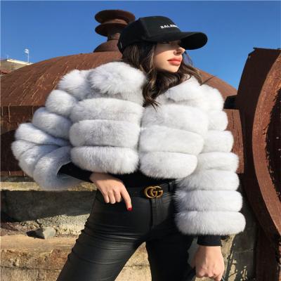 China 2020 Winter Factory Sale Plus Size Plus Size Imitation Fur Jackets Overcoat Loose Women Ladies Faux Fox Fur Warm Wholesale for sale