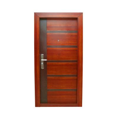 China Sound Insulation Modern House Front Door Exterior Security Steel Cheap Door Design for sale