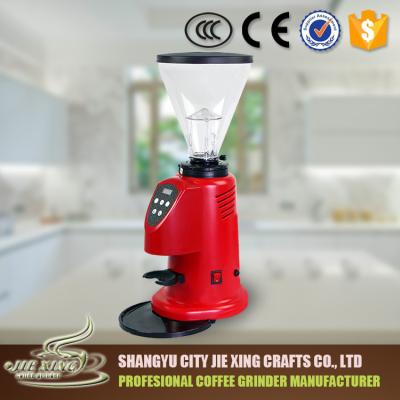 China jiexing Commercial Automatic Coffee Grinder ABS Hopper Burrs Bean Grinder Grinding Machine Shangyu Coffee for Espresso for sale