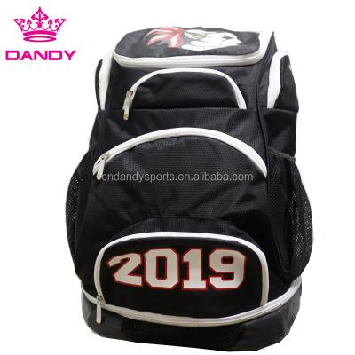 China Waterproof High Quality Cheer Sports Backpack With Footprint Cheerleading Backpack for sale