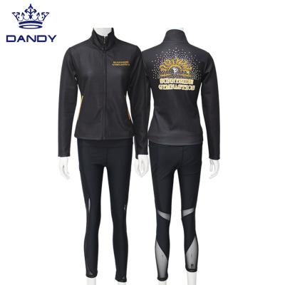 China High Quality Breathable Latest Design Cheerleading Jackets Custom Design Cheer Outerwear For Girls for sale