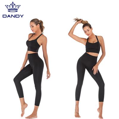 China Yoga Set Antibacterial Whole Set Solid Color Sport Wear Fitness Comfortable Wear for sale