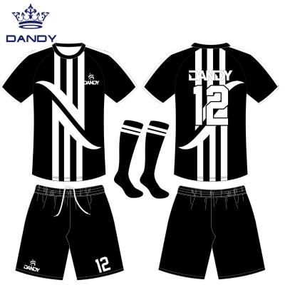 China New Design Breathable High Quality Soccer Uniforms Sets Breathable Adults Men for sale