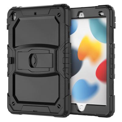 China For iPad 7th 8th 9th PC 10.2 Hard Silicone Shockproof Tablet Case For Ipad 9 Cover Device With Built In Kickstand Case For Ipad 10.2 for sale