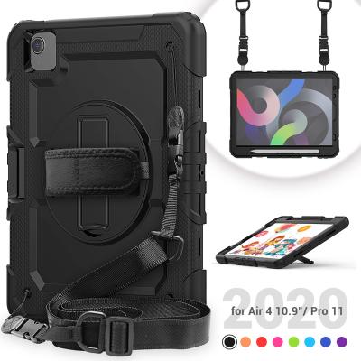 China Perfect Protection for iPad Air 10.9 Inch 4 Case 2020 New with a Built-in 360 Degree Rotating Grip in Style Back Case for sale