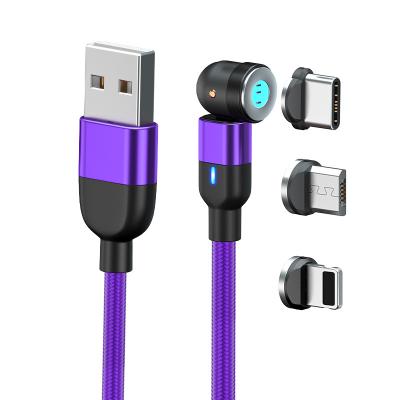 China Universal Computer+Smart Phone To 3 In 1 USB Multi Magnetic Fast Charging Cable 3a 5a Charger Cable for sale