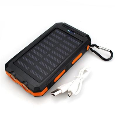 China Solar Panel Charging Solar Panel Power Bank 20000 mAh Waterproof External Bracket Solar Battery Charger Panel Pack Wireless Portable Charger 3 Outputs for sale