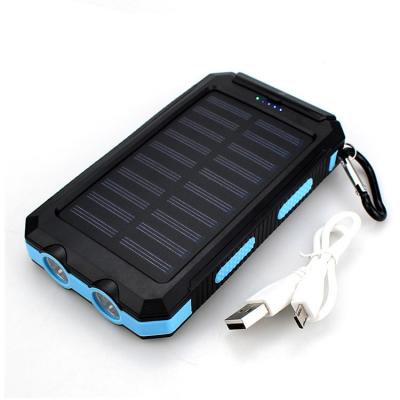 China Portable Solar Panel Charging Charger Solar Power Bank with LCD Display Power Bank and Fast Charging for sale