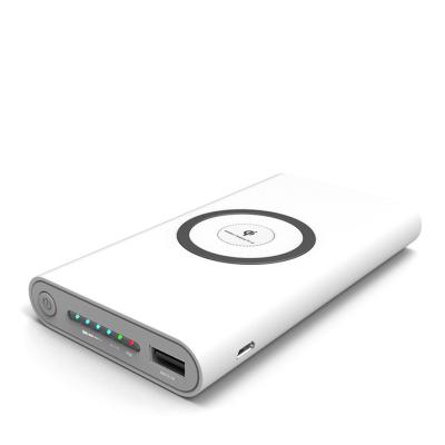 China Fast Charging Support High Capacity 10000 Mah Fast Charging Wireless Power Bank for sale