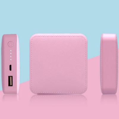 China Fast Leather Power Bank Travel Support 8000mAh Charging Promotional Products,Portable Slim Power Bank For Outdoor Smartphone for sale