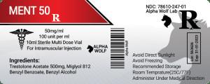 China Labors der Suspendierungs-100MG/ML Vial Labels For Alpha Wolf zu verkaufen