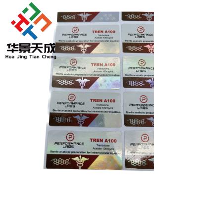 China Professional Glass Vial Labels 2.5 Mil Thickness and 6x3cm Size for Accurate Labeling for sale