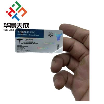 China Test Deca 10ml Vial Labels Digital Printing Labels for sale