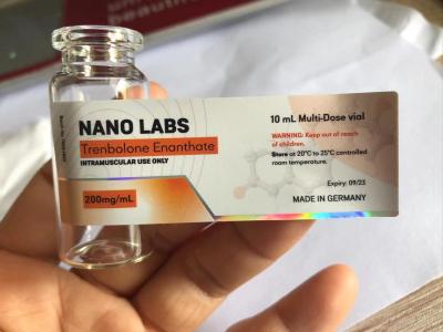 China NANO LAB PHARMA Kleine Flaschenetiketten Drucken von 10 ml Flaschenetiketten für Glasflaschen zu verkaufen