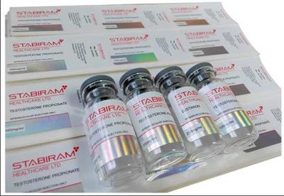 China Sterk kleverig vinyl 10 ml flacon etiketten voor Tri-Tren 150 mg farmaceutische producten 10 ml glas Te koop