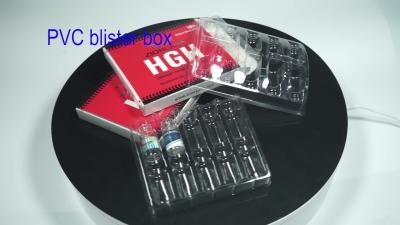 China Glossy Finish Clear Plastic Blister Packaging Boxes For 10ml Vials X 4 Pcs for sale