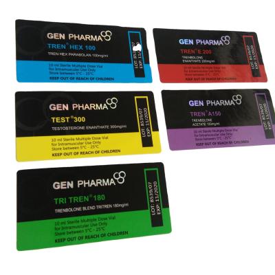 China Vidrio Vial Labels de Gen Pharma Water Resistant 10ml en venta