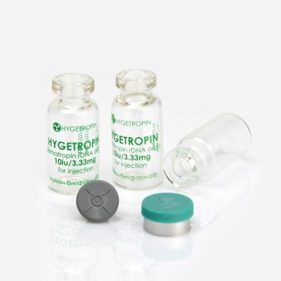 China 3ml Penicillin Clear Glass Vial With Rubber Stopper for sale