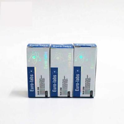 中国 CMYK 印刷 350g 板紙 10ml バイアルボックス 販売のため