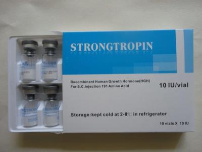 中国 Strongtropin 10iu HG 2ml バイアル ボックス (リーフレット印刷付き) 販売のため