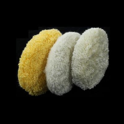 China High Efficiency New Arrivals Hongjie Wool Polish Pad Double Sided Polish Pad Double Sided 100% Car Wool Polish Pad for sale