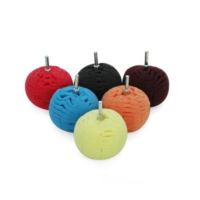 China Wholesale Best High Performance Car Polish Hongjie Ball Pad Pads For Car Detailing Waxing Pad Polish Pads Car Polishing Detailing for sale