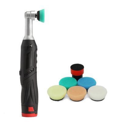 China High Efficiency Cordless Hongjie Polisher Tools with DC 12V Mini DA Polisher Car Polishing Machine Pad for Sale for sale