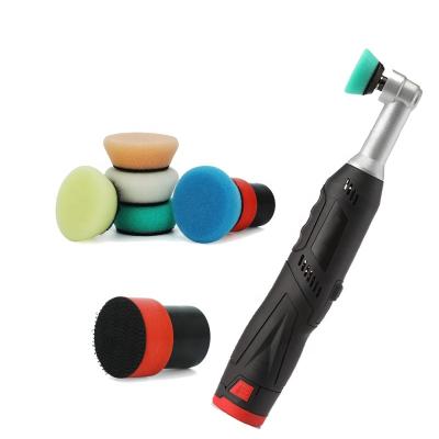 China High Efficiency 12v Cordless Car Tools Hongjie Mini Polisher Car Detailing Polisher Machine Car Buffer Polisher for sale