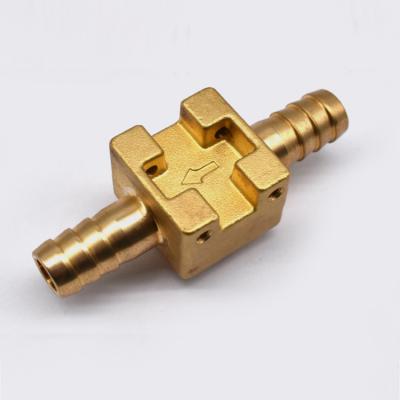 China Machinery Parts/Industry China custom made turning hot forging cnc machining forged brass fitting parts for sale