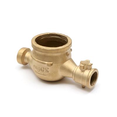 China Brass Machinery / Industry Parts OEM Hot Forging And Machining Custom Hot Forged Brass Connector for sale