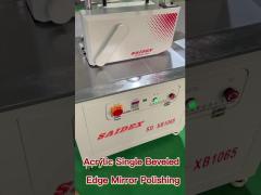 The beveled edge processed by the acrylic chamfering machine is directly bright