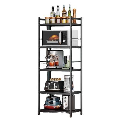 China Sustainable 4 Tier Kitchen Storage Metal Rack And Shelf High Quality Shelving Unit Customizable for sale