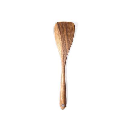 China Sustainable Household Non-Stick Spatula Cooking Frying Shovel Soup Spoon 7 Pcs Teak Wood Kitchen Utensils Set for sale