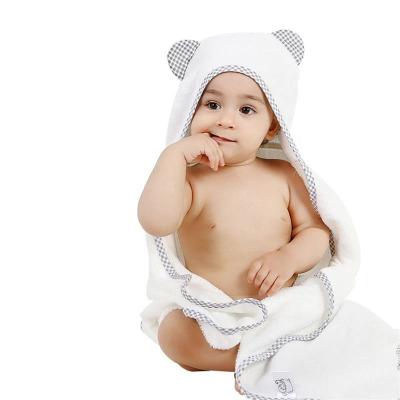 China Cute Child Safe Design Quickly Absorb Baby Bamboo Hooded Newborn Bath Towels for sale