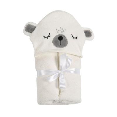 China Custom Super Soft Eco Friendly Organic Bamboo Bath Logo Hooded Towels Safe For Baby Kids for sale